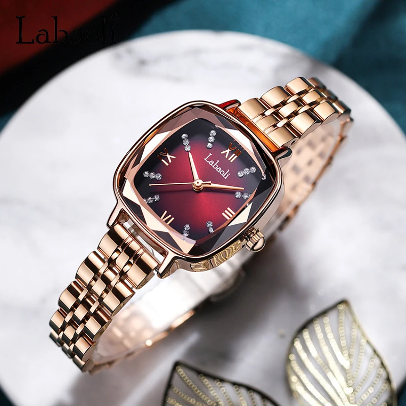 Labaoli cross-border new square watch star and moon women’s watch independent second dial cross-border